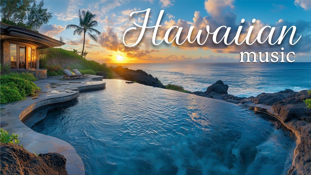 Hawaiian Music | Tropical Beach Music and Beautiful Hawaii Scenery | Hawaii Travel Video