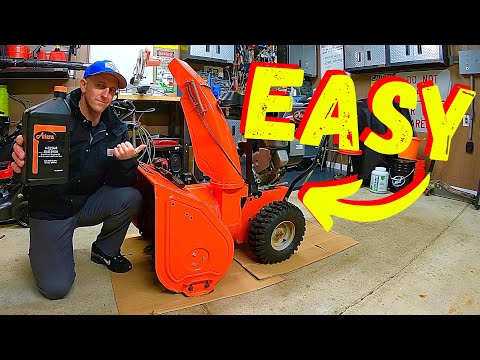 HOW TO CHANGE SNOWBLOWER OIL FOR BEGINNERS