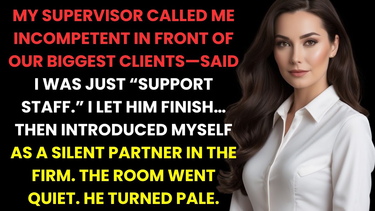 My Supervisor Called Me Incompetent In Front Of Clients, Then I Revealed My Silent Ownership...