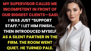 My Supervisor Called Me Incompetent In Front Of Clients, Then I Revealed My Silent Ownership...