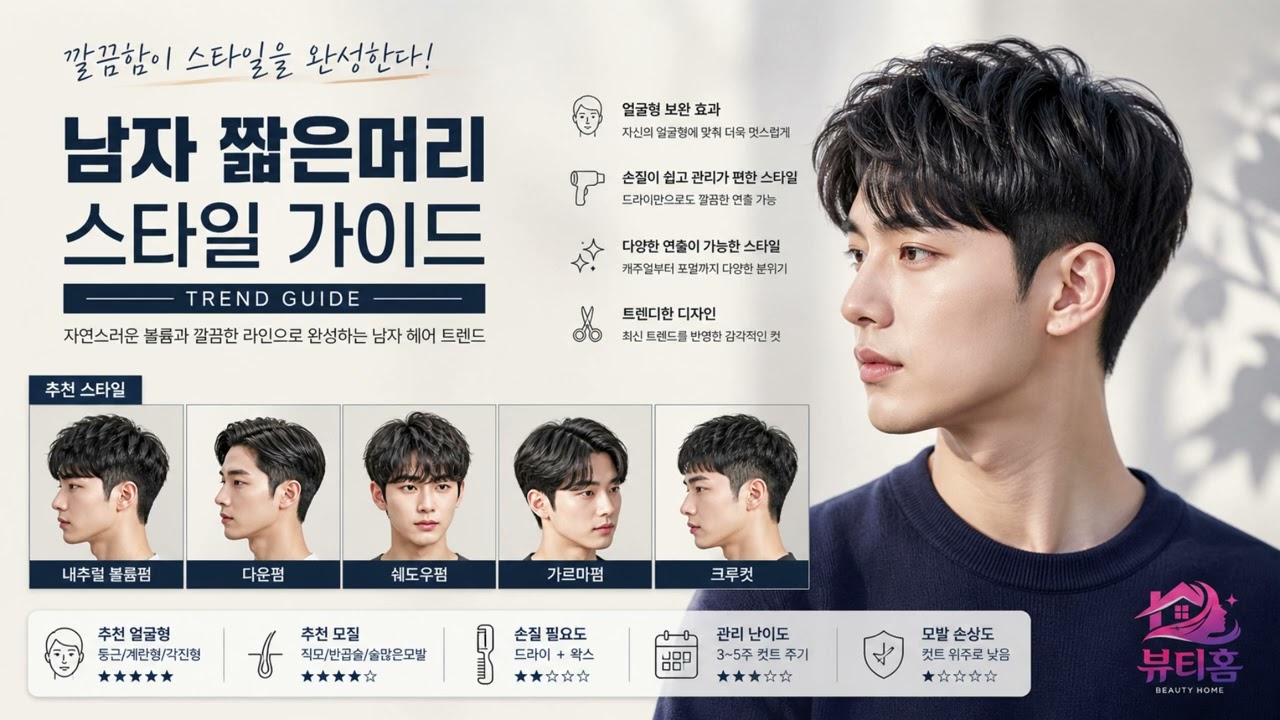 남자 짧은머리 스타일 가이드