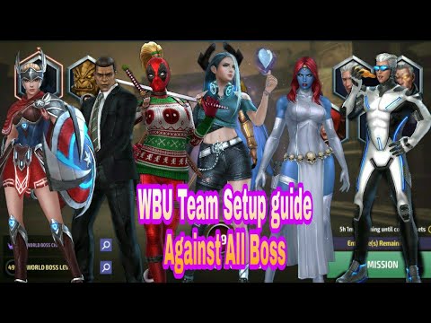 WBU Team Setup Guide Against All Boss - Marvel Future Fight