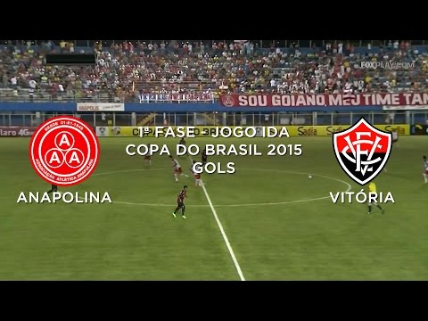 Gols - Anapolina-GO 1 x 2 Vitória-BA - Copa do Brasil - 01/04/2015