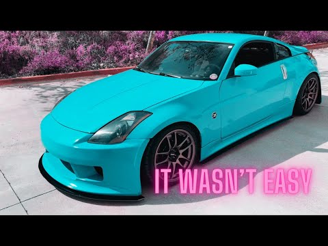 Fitting “Duraflex“ fiberglass bumpers on 350z