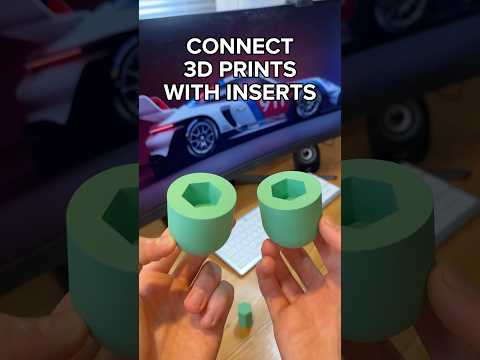 Connect your 3D prints using inserts, only in your slicer