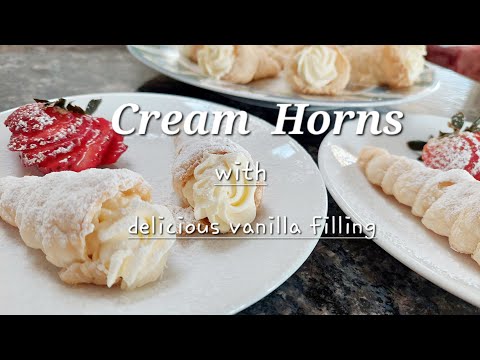 Easy Vanilla Cream Horns - a must-try recipe