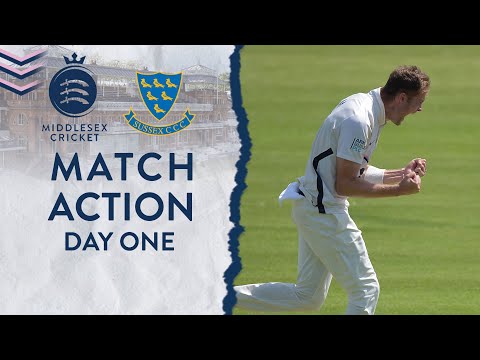 MATCH ACTION | MIDDLESEX V SUSSEX | DAY ONE | LV= COUNTY CHAMPIONSHIP