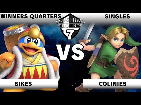 Smashing Grounds 7 - Sikes (Dedede) Vs. Colinies (Young Link) - Winners Quarters - SSBU