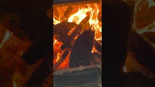 薪ストーブの火を見るだけの動画