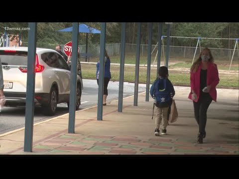 Bibb Schools welcome first group of students back on campus