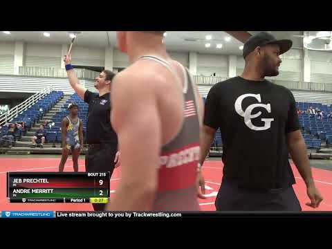 160 Lbs Cons. Semi - Jeb Prechtel, IN Vs Andre Merritt, IN 0066