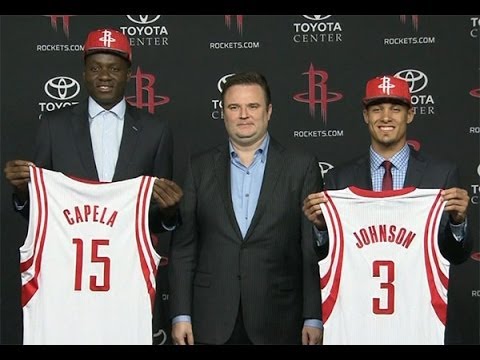 Rockets Press Conference Introducing Clint Capela, Nick Johnson