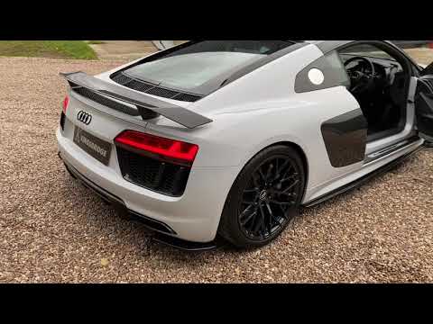 2018 Audi R8 V10 Plus Mega spec with carbon and diamond quilt interior. Lowered and Ground effects.