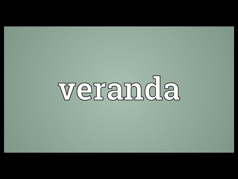 Veranda Meaning