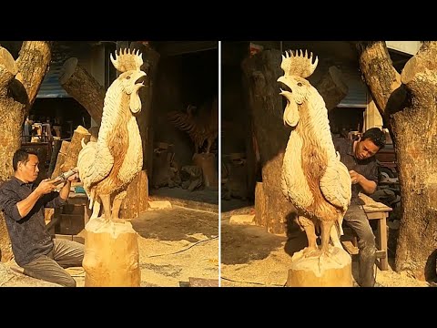 , title : 'Amazing Wood carving Amazing skills and technique​s Amazing Chicken'