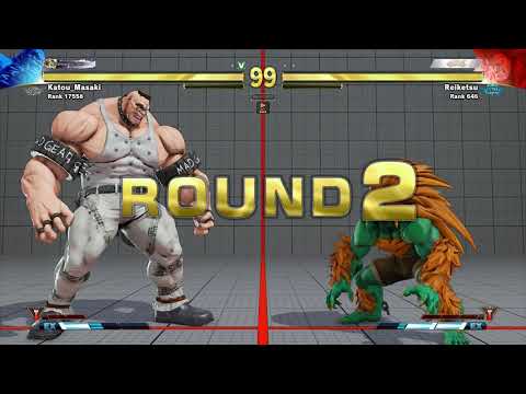 SFV~ Blanka (Reiketsu) vs. Abigail (Retsu Kabarzu) HD 12