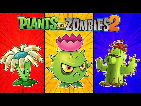 Plants Vs Plants: Bloomerang Vs Homing Thistle Vs Cactus in Jurassic Marsh | Plants Vs Zombies 2