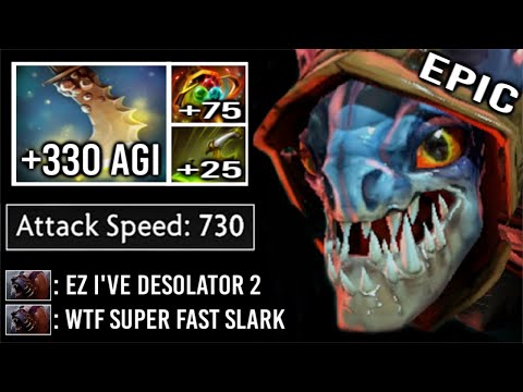 CRAZY FAST +330 Agi Swift Blink + Apex Slark vs Desolator Level 2 Ursa Epic LvL 30 Battle WTF Dota 2