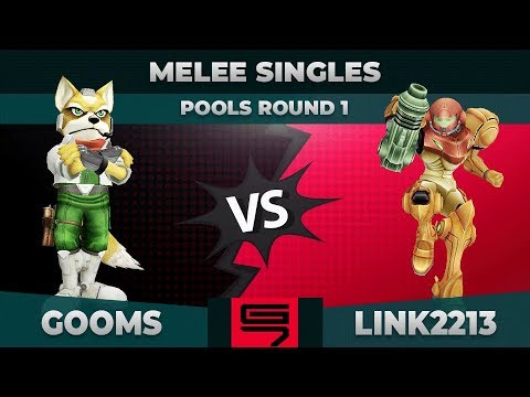 Gooms vs link2213 - Melee Singles: Pools R1 Winners Round 2 - Genesis 7 | Fox vs Samus
