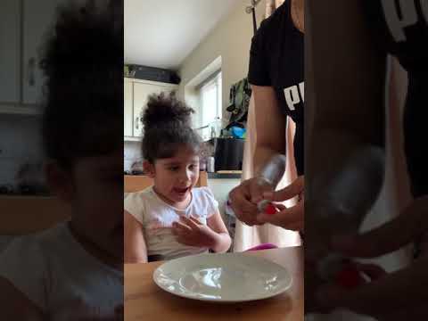 Three year old sweet chocolate challenge ever