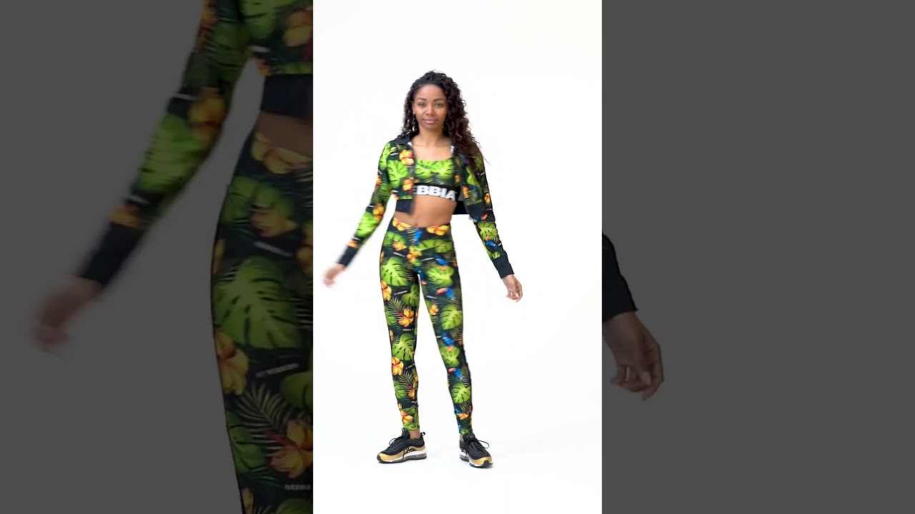 High energy cropped jacket NEBBIA #workoutclothes#gymclothes #gymlife #fitwear #sportsattire