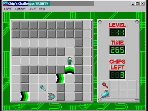 Chip's Challenge 1 Level 11 (Trinity) - 211 seconds