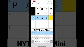 New York Times Daily Mini Crossword #shorts