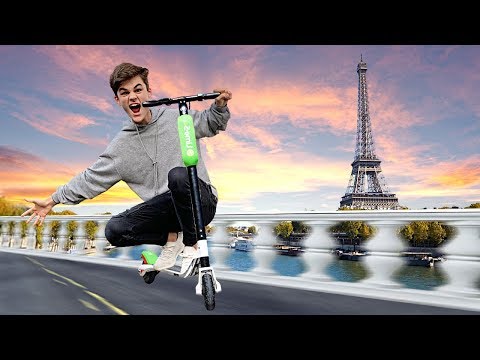 Mit ELEKTRO-SCOOTERN durch Paris! (Beyblade)