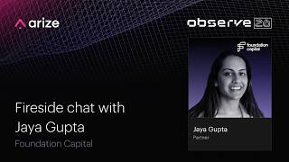AI’s Next Wave: What VCs Are Betting On in 2026 | Jaya Gupta | Arize Observe 2026