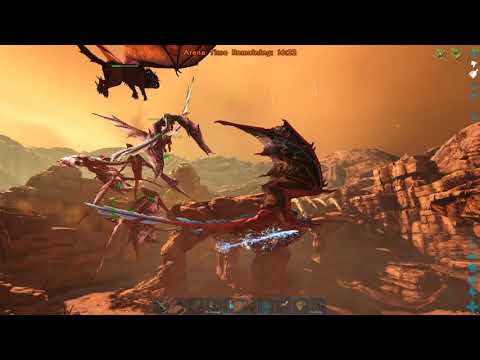 Beating Gamma Manticore only with Lightning Wyverns - ARK - Scorched Earth