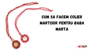 Cum sa facem colier martisor pentru Baba Marta 