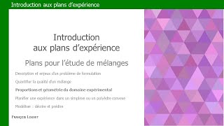 Plans de mélange - Partie III - Simplexe ou polyèdre convexe