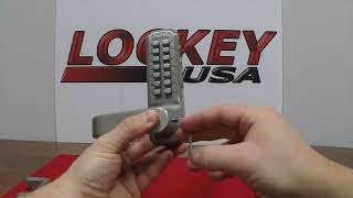 LockeyUSA 2835 and 2835DC Mechanical Keyless Combination Lever Lock Installation