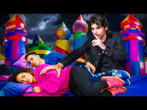 PASSAMOS A NOITE NO PARQUE DE DIVERSÕES NA MANSÃO E O PIOR ACONTECEU!