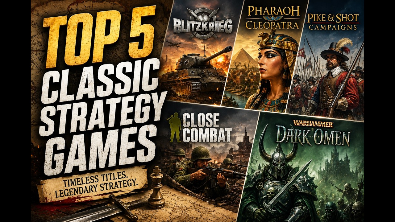 TOP 5  CLASSIC STRATEGY GAMES YOU NEED TO PLAY