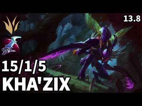 Kha'Zix Jungle vs Zac - KR Challenger | Patch 13.8