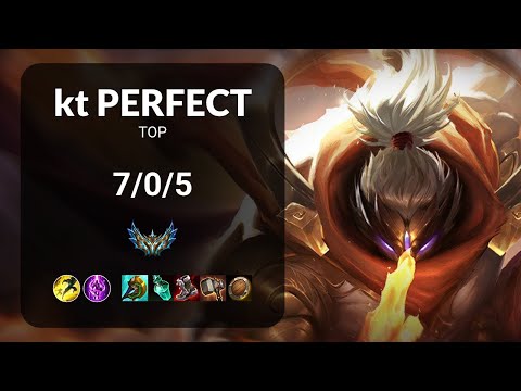 kt PerfecT Jax vs Renekton TOP - KR CHALLENGER Patch 13.19
