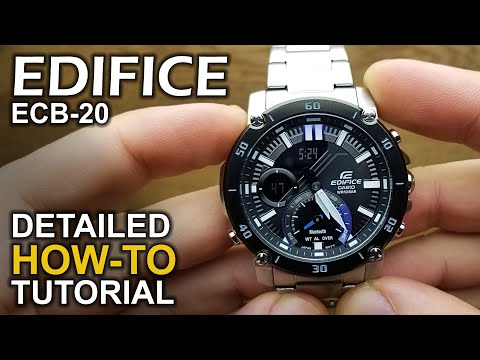Casio Edifice ECB-20 - Detailed How to Tutorial on module 5638