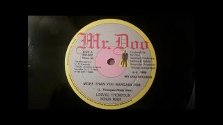 Linval Thompson and Ninja Man - More Than You Bargain For - Mr. Doo 12" w/ Version