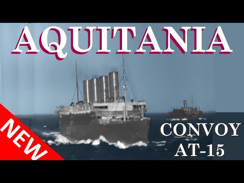 RMS AQUITANIA in WW2 - Rare Archive Footage