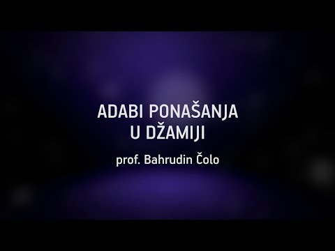 ADABI PONAŠANJA U DŽAMIJI