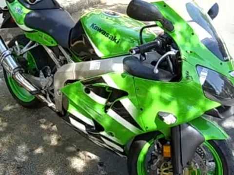 Kawasaki Zx6r 636b Burnout фильмы Custom Bikecom