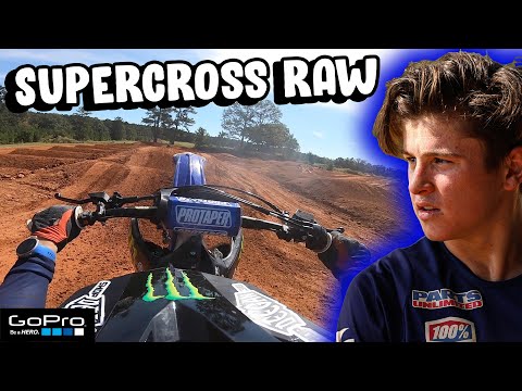 HAIDEN DEEGAN RIDING STAR YAMAHA SUPERCROSS!! GoPro Raw!