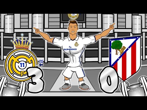 3-0! Real Madrid vs Atletico Madrid - RONALDO HAT-TRICK! (UEFA Champions League Semi-Final Parody)
