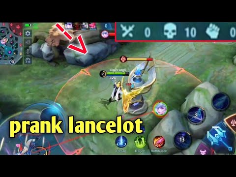 prank lancelot mati 10X ! auto stress kepala wkwkwk