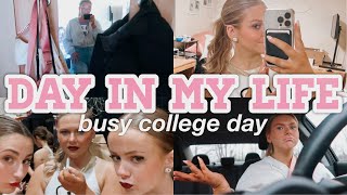 College Day In My Life | Classes, Work, Basketball Game Get Ready With Me and More!