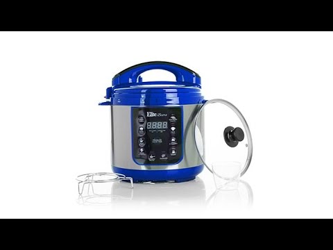 Elite Bistro 4qt Electric Pressure Cooker with Recipes
