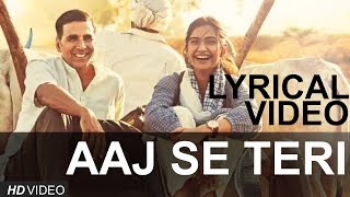 Aaj Se Teri | Arijit Singh | Padman | Lyrics Video | Zee Music