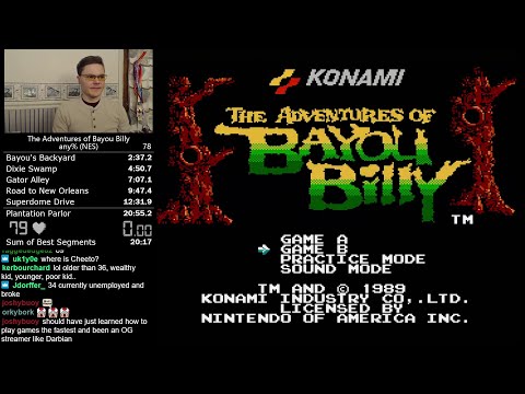 (20:37) The Adventures of Bayou Billy any% speedrun