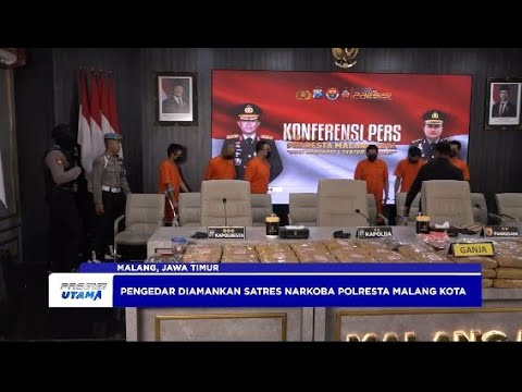POLDA JATIM UNGKAP KASUS PEREDARAN NARKOBA